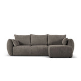 Matera 4-Sitzer Ecksofa, Rechte Seite, aus Chenille in Grau (Haga 16), 253x173x86 cm von Cosmopolitan Design – Bild 1