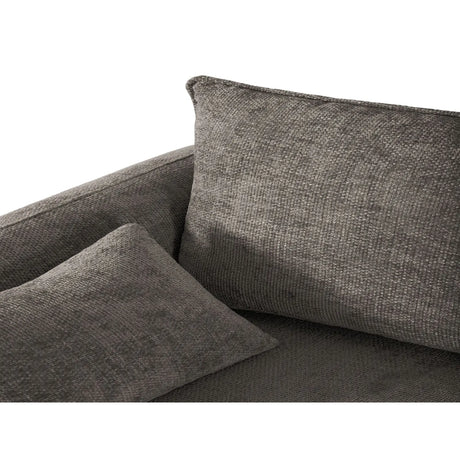 Matera 4-Sitzer Ecksofa, Rechte Seite, aus Chenille in Grau (Haga 16), 253x173x86 cm von Cosmopolitan Design – Bild 10