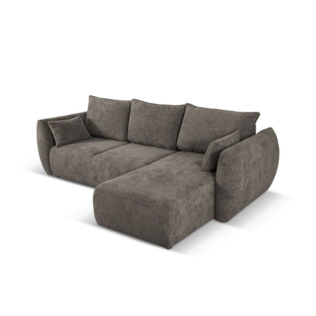 Matera 4-Sitzer Ecksofa, Rechte Seite, aus Chenille in Grau (Haga 16), 253x173x86 cm von Cosmopolitan Design – Bild 5