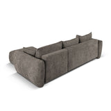 Matera 4-Sitzer Ecksofa, Rechte Seite, aus Chenille in Grau (Haga 16), 253x173x86 cm von Cosmopolitan Design – Bild 8