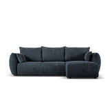 Matera 4-Sitzer Ecksofa, Rechte Seite, aus Chenille in Königsblau (Haga 86), 253x173x86 cm von Cosmopolitan Design – Bild 1