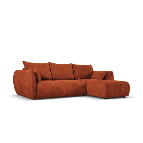 Matera 4-Sitzer Ecksofa, Rechte Seite, aus Chenille in Terrakotta (Haga 44), 253x173x86 cm von Cosmopolitan Design – Bild 3