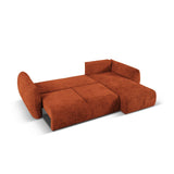 Matera 4-Sitzer Ecksofa, Rechte Seite, aus Chenille in Terrakotta (Haga 44), 253x173x86 cm von Cosmopolitan Design – Bild 7