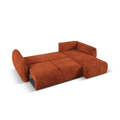 Matera 4-Sitzer Ecksofa, Rechte Seite, aus Chenille in Terrakotta (Haga 44), 253x173x86 cm von Cosmopolitan Design – Bild 7