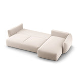 Matera 4-Sitzer Ecksofa, Rechte Seite, aus Samt in Beige (Salvador 1), 253x173x86 cm von Cosmopolitan Design – Bild 6