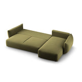 Matera 4-Sitzer Ecksofa, Rechte Seite, aus Samt in Grün (Salvador 8), 253x173x86 cm von Cosmopolitan Design – Bild 6
