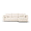 Matera 4-Sitzer Ecksofa, Rechte Seite, aus Samt oder Chenille, 253x173x86 cm von Cosmopolitan Design – Bild 1