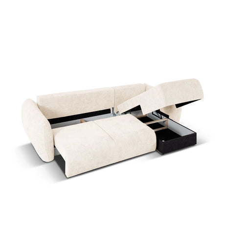 Matera 4-Sitzer Ecksofa, Rechte Seite, aus Samt oder Chenille, 253x173x86 cm von Cosmopolitan Design – Bild 6