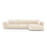 Matera 4-Sitzer Ecksofa, Rechte Seite, aus Samt oder Chenille, 308x171x85 cm von Cosmopolitan Design – Bild 1