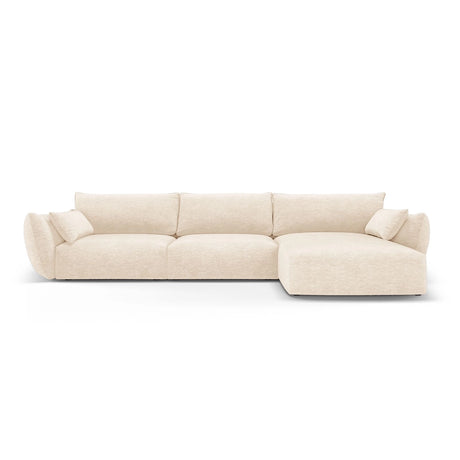 Matera 4-Sitzer Ecksofa, Rechte Seite, aus Samt oder Chenille, 308x171x85 cm von Cosmopolitan Design – Bild 1