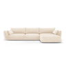 Matera 4-Sitzer Ecksofa, Rechte Seite, aus Samt oder Chenille, 308x171x85 cm von Cosmopolitan Design – Bild 1