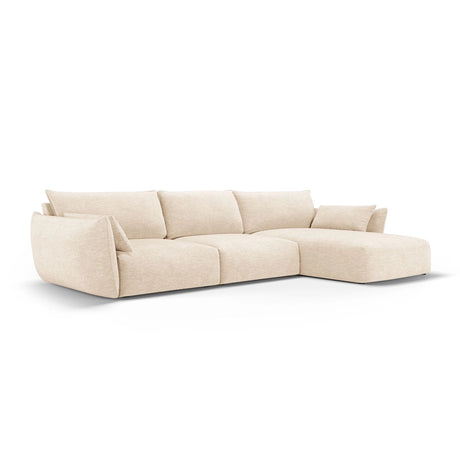 Matera 4-Sitzer Ecksofa, Rechte Seite, aus Samt oder Chenille, 308x171x85 cm von Cosmopolitan Design – Bild 3