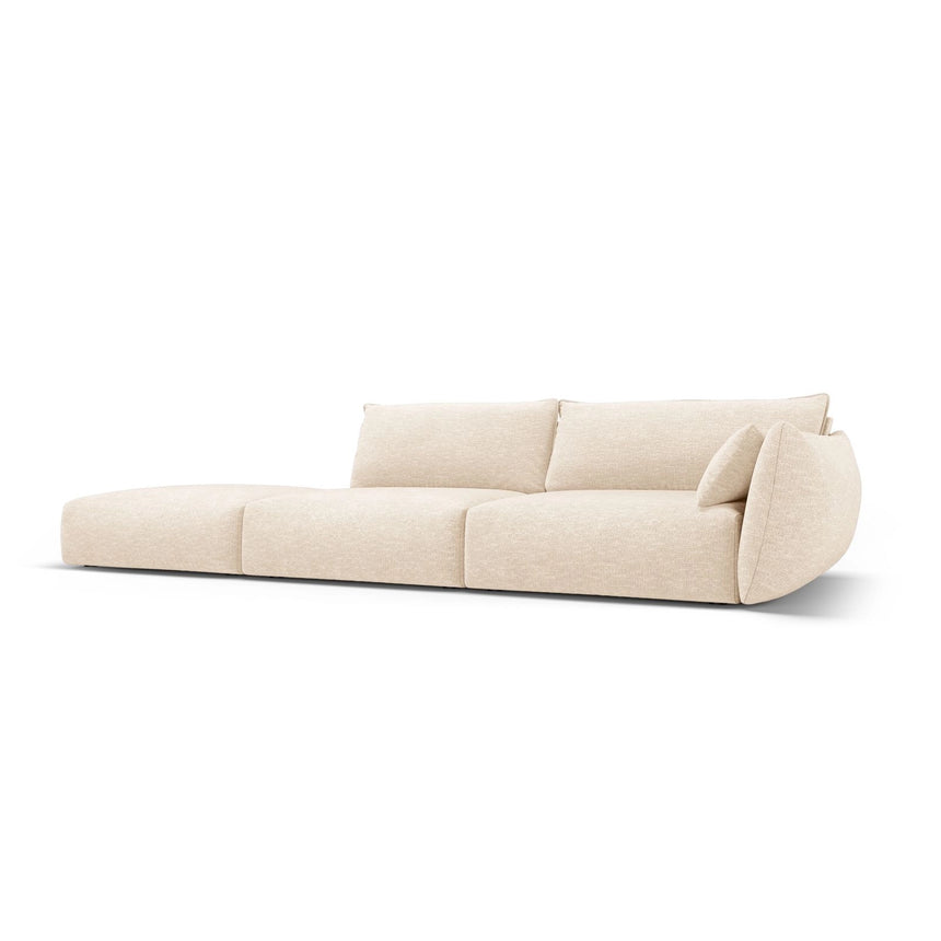 Matera 4-Sitzer Sofa, Linksseitig, aus Chenille, 264x110x85 cm von Cosmopolitan Design – Bild 3