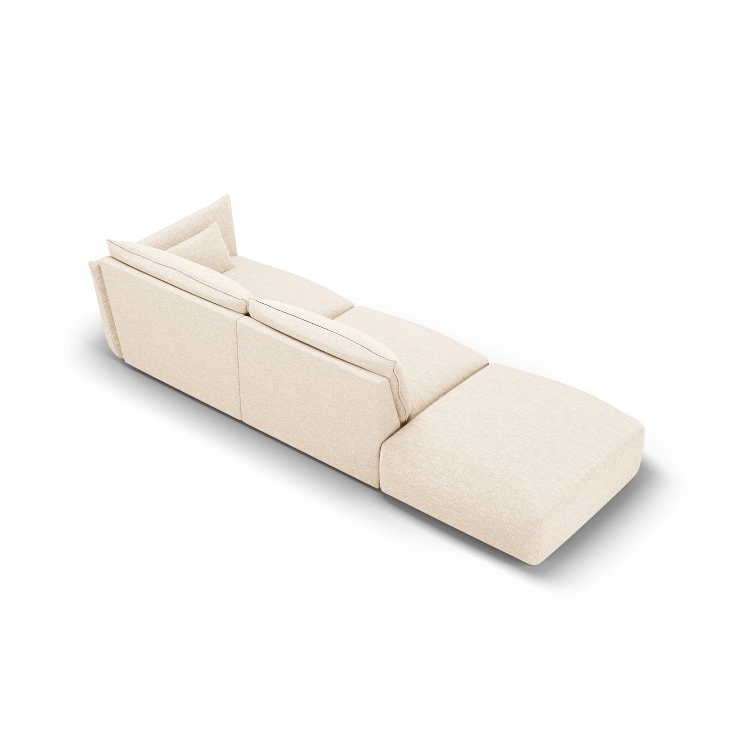 Matera 4-Sitzer Sofa, Linksseitig, aus Chenille, 264x110x85 cm von Cosmopolitan Design – Bild 4