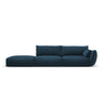 Matera 4-Sitzer Sofa, Linksseitig, aus Chenille in Königsblau (Haga 86), Beine aus Schwarzes Plastik, 264x110x85 cm von Cosmopolitan Design – Bild 1