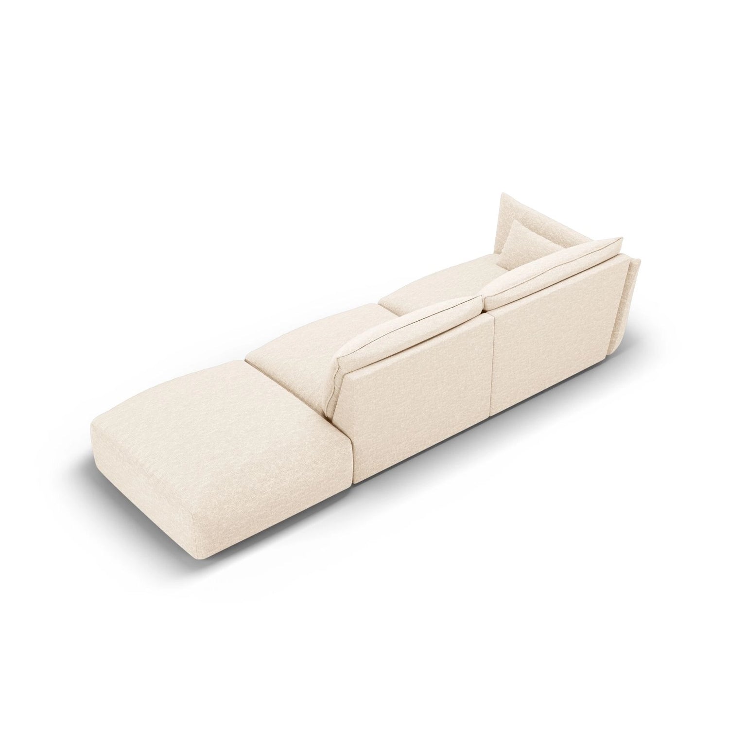 Matera 4-Sitzer Sofa, Rechtsseitig, aus Chenille, 264x110x85 cm von Cosmopolitan Design – Bild 4