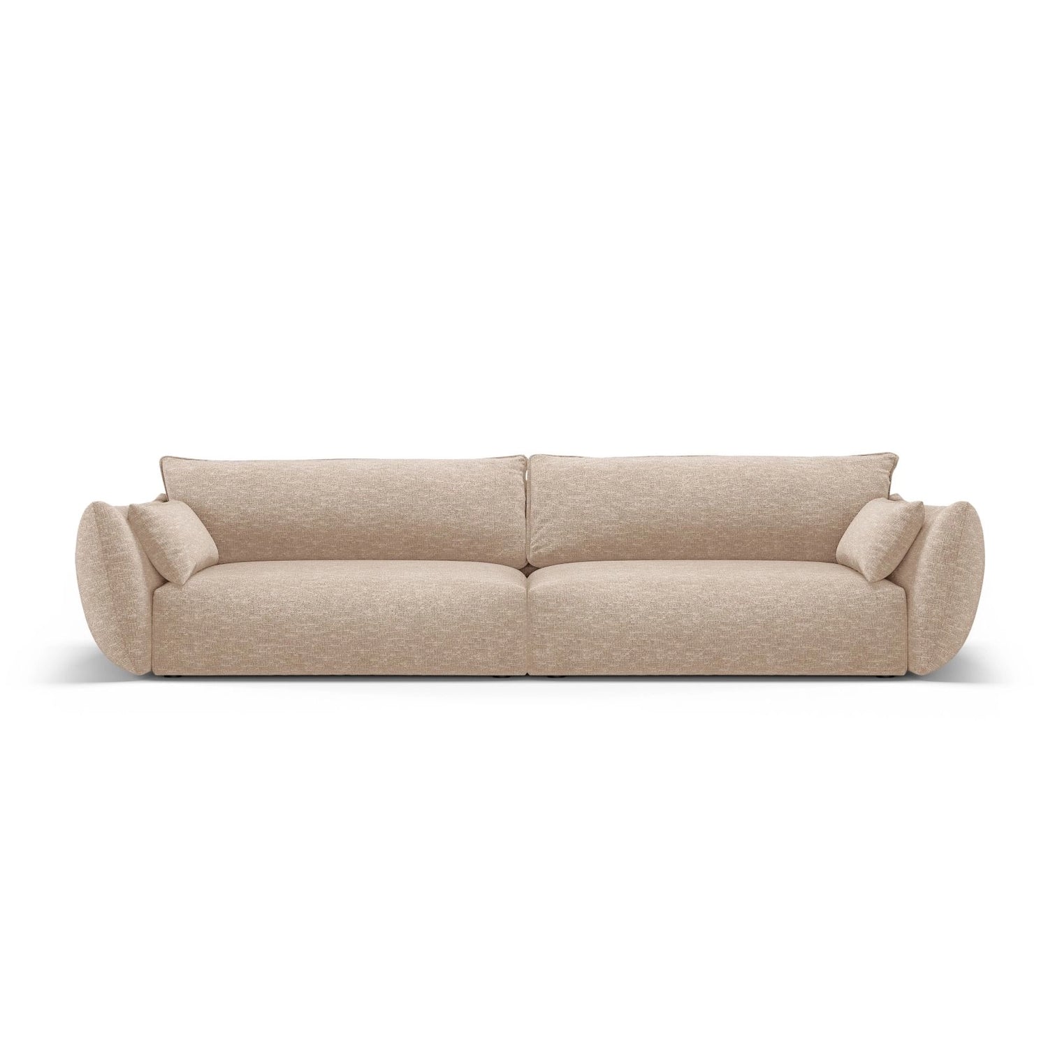 Matera 4-Sitzer Sofa aus Chenille in Beige (Haga 30), 248x110x85 cm von Cosmopolitan Design – Bild 1