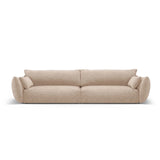 Matera 4-Sitzer Sofa aus Chenille in Beige (Haga 30), 248x110x85 cm von Cosmopolitan Design – Bild 1