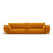 Matera 4-Sitzer Sofa aus Chenille in Gelb (Haga 68), 248x110x85 cm von Cosmopolitan Design – Bild 1