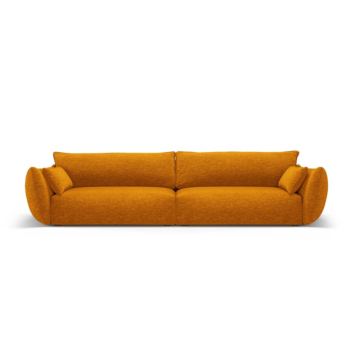 Matera 4-Sitzer Sofa aus Chenille in Gelb (Haga 68), 248x110x85 cm von Cosmopolitan Design – Bild 1