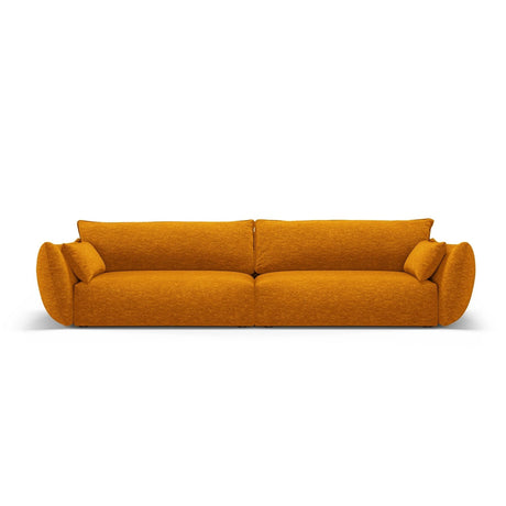 Matera 4-Sitzer Sofa aus Chenille in Gelb (Haga 68), 248x110x85 cm von Cosmopolitan Design – Bild 1