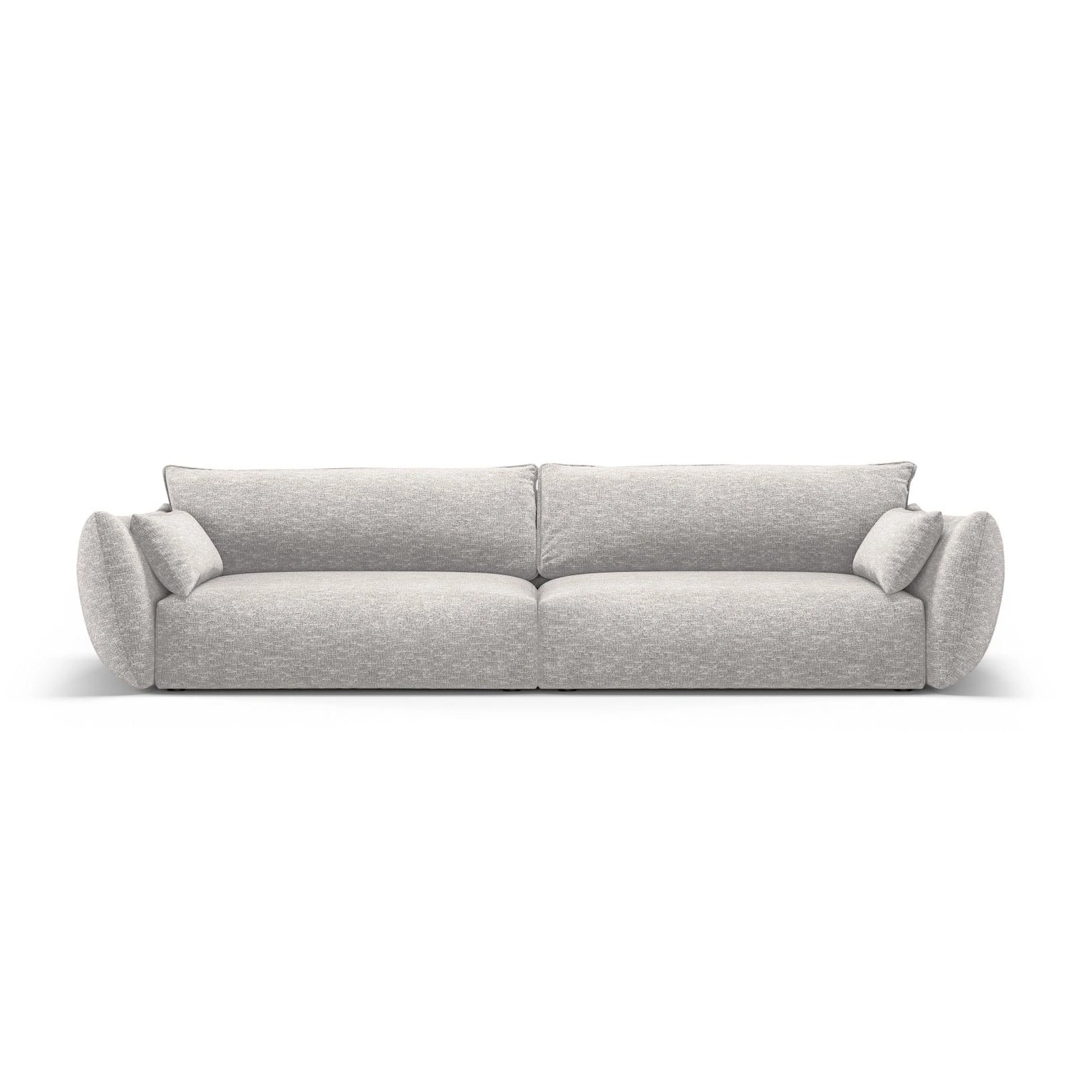 Matera 4-Sitzer Sofa aus Chenille in Hellgrau (Haga 06), 248x110x85 cm von Cosmopolitan Design – Bild 1