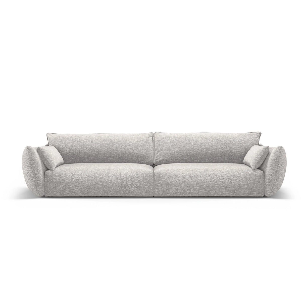 Matera 4-Sitzer Sofa aus Chenille in Hellgrau (Haga 06), 248x110x85 cm von Cosmopolitan Design – Bild 1