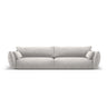 Matera 4-Sitzer Sofa aus Chenille in Hellgrau (Haga 06), 248x110x85 cm von Cosmopolitan Design – Bild 1
