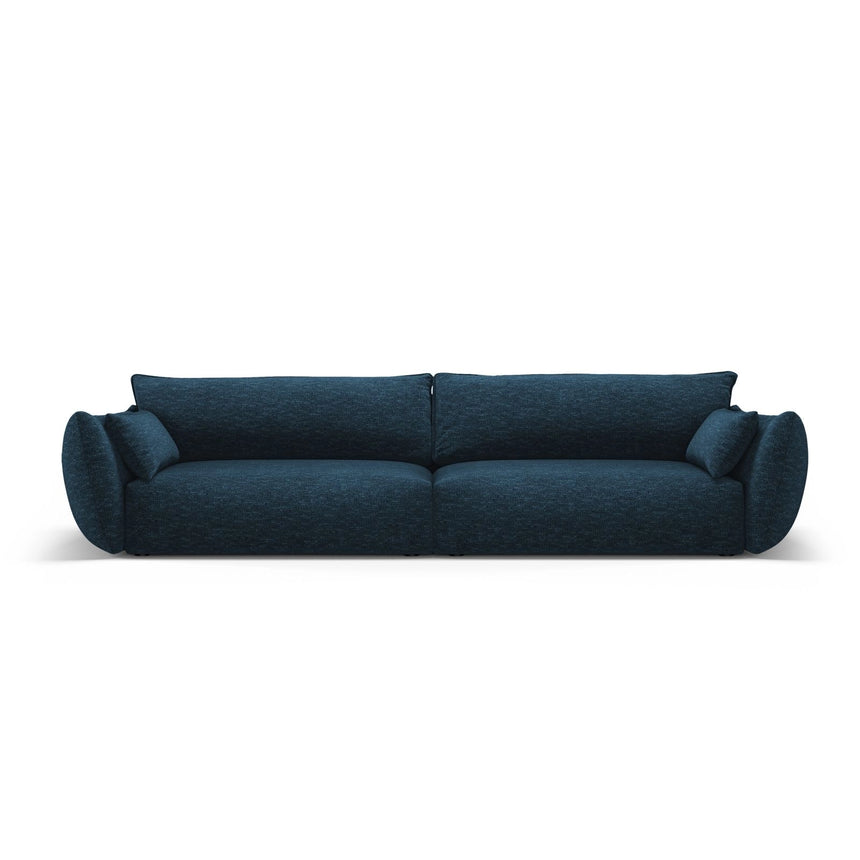 Matera 4-Sitzer Sofa aus Chenille in Königsblau (Haga 86), 248x110x85 cm von Cosmopolitan Design – Bild 1