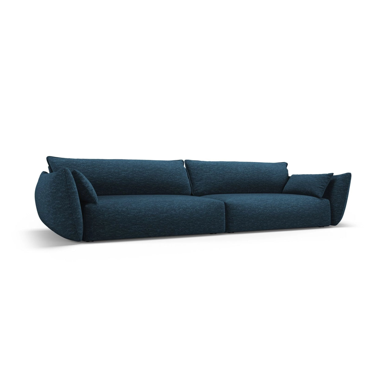 Matera 4-Sitzer Sofa aus Chenille in Königsblau (Haga 86), 248x110x85 cm von Cosmopolitan Design – Bild 3