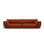 Matera 4-Sitzer Sofa aus Chenille in Terrakotta (Haga 44), 248x110x85 cm von Cosmopolitan Design – Bild 1