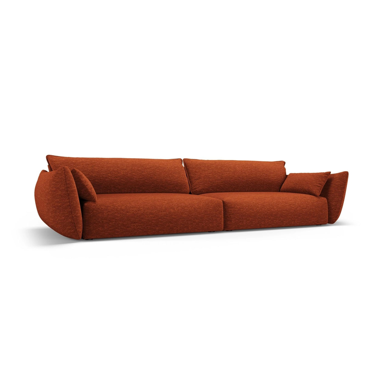Matera 4-Sitzer Sofa aus Chenille in Terrakotta (Haga 44), 248x110x85 cm von Cosmopolitan Design – Bild 3