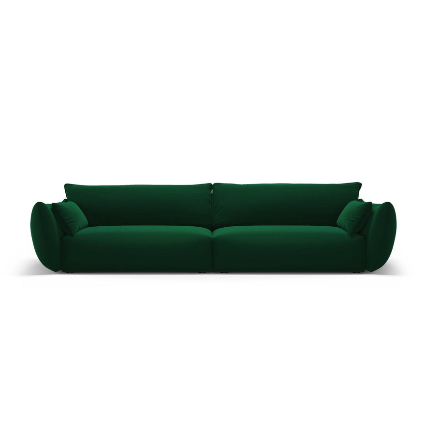 Matera 4-Sitzer Sofa aus Samt in Flaschengrün (Salvador 7), 248x110x85 cm von Cosmopolitan Design – Bild 1