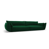 Matera 4-Sitzer Sofa aus Samt in Flaschengrün (Salvador 7), 248x110x85 cm von Cosmopolitan Design – Bild 3