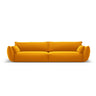 Matera 4-Sitzer Sofa aus Samt in Gelb (Salvador 10), 248x110x85 cm von Cosmopolitan Design – Bild 1