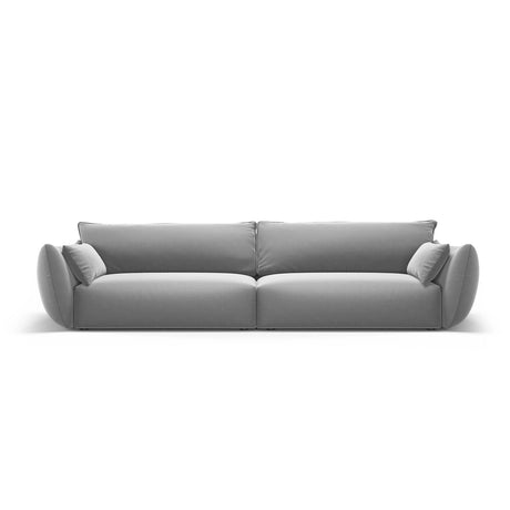 Matera 4-Sitzer Sofa aus Samt in Grau (Salvador 17), 248x110x85 cm von Cosmopolitan Design – Bild 1
