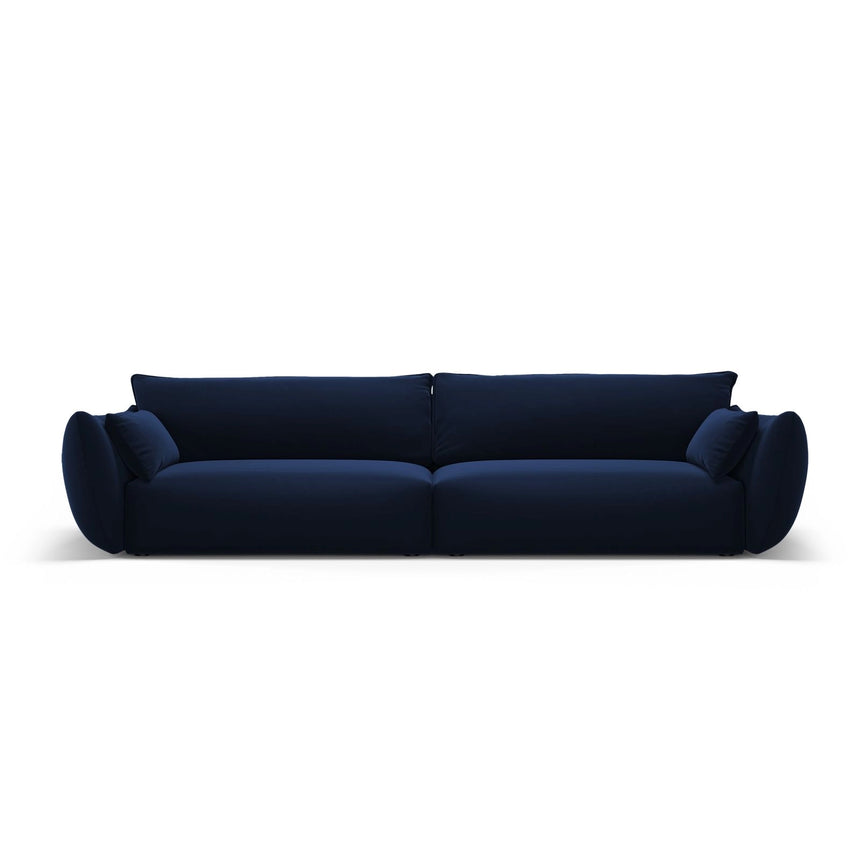 Matera 4-Sitzer Sofa aus Samt in Königsblau (Salvador 5), 248x110x85 cm von Cosmopolitan Design – Bild 1