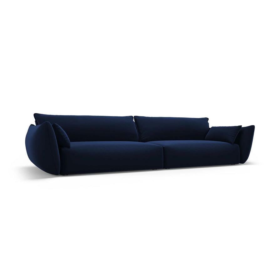 Matera 4-Sitzer Sofa aus Samt in Königsblau (Salvador 5), 248x110x85 cm von Cosmopolitan Design – Bild 3