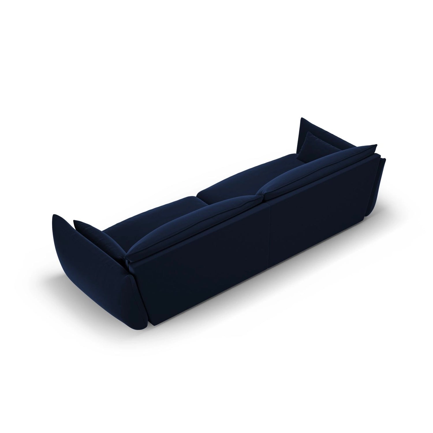 Matera 4-Sitzer Sofa aus Samt in Königsblau (Salvador 5), 248x110x85 cm von Cosmopolitan Design – Bild 4