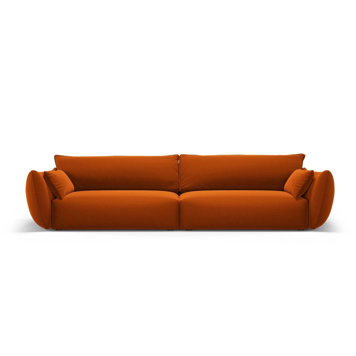 Matera 4-Sitzer Sofa aus Samt in Terrakotta (Salvador 14), 248x110x85 cm von Cosmopolitan Design – Bild 1