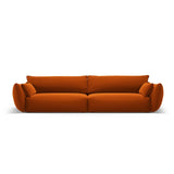 Matera 4-Sitzer Sofa aus Samt in Terrakotta (Salvador 14), 248x110x85 cm von Cosmopolitan Design – Bild 1