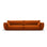 Matera 4-Sitzer Sofa aus Samt in Terrakotta (Salvador 14), 248x110x85 cm von Cosmopolitan Design – Bild 1