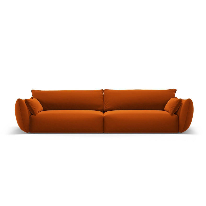 Matera 4-Sitzer Sofa aus Samt in Terrakotta (Salvador 14), 248x110x85 cm von Cosmopolitan Design – Bild 1