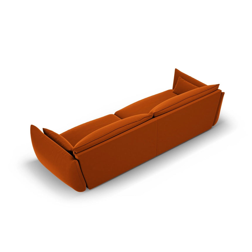 Matera 4-Sitzer Sofa aus Samt in Terrakotta (Salvador 14), 248x110x85 cm von Cosmopolitan Design – Bild 4