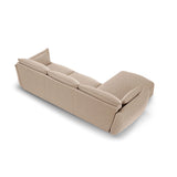 Matera 5-Sitzer Ecksofa, Linke Seite, aus Chenille in Beige (Haga 30), 280x171x85 cm von Cosmopolitan Design – Bild 3