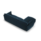 Matera 5-Sitzer Ecksofa, Linke Seite, aus Chenille in Königsblau (Haga 86), 280x171x85 cm von Cosmopolitan Design – Bild 3