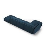 Matera 5-Sitzer Ecksofa, Linke Seite, aus Chenille in Königsblau (Haga 86), 364x171x85 cm von Cosmopolitan Design – Bild 4