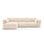 Matera 5-Sitzer Ecksofa, Linke Seite, aus Samt oder Chenille, 280x171x85 cm von Cosmopolitan Design – Bild 1