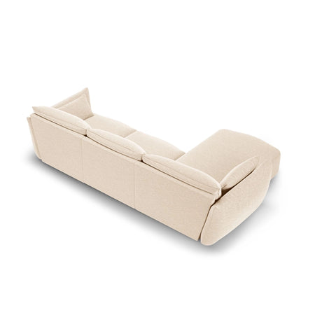 Matera 5-Sitzer Ecksofa, Linke Seite, aus Samt oder Chenille, 280x171x85 cm von Cosmopolitan Design – Bild 3