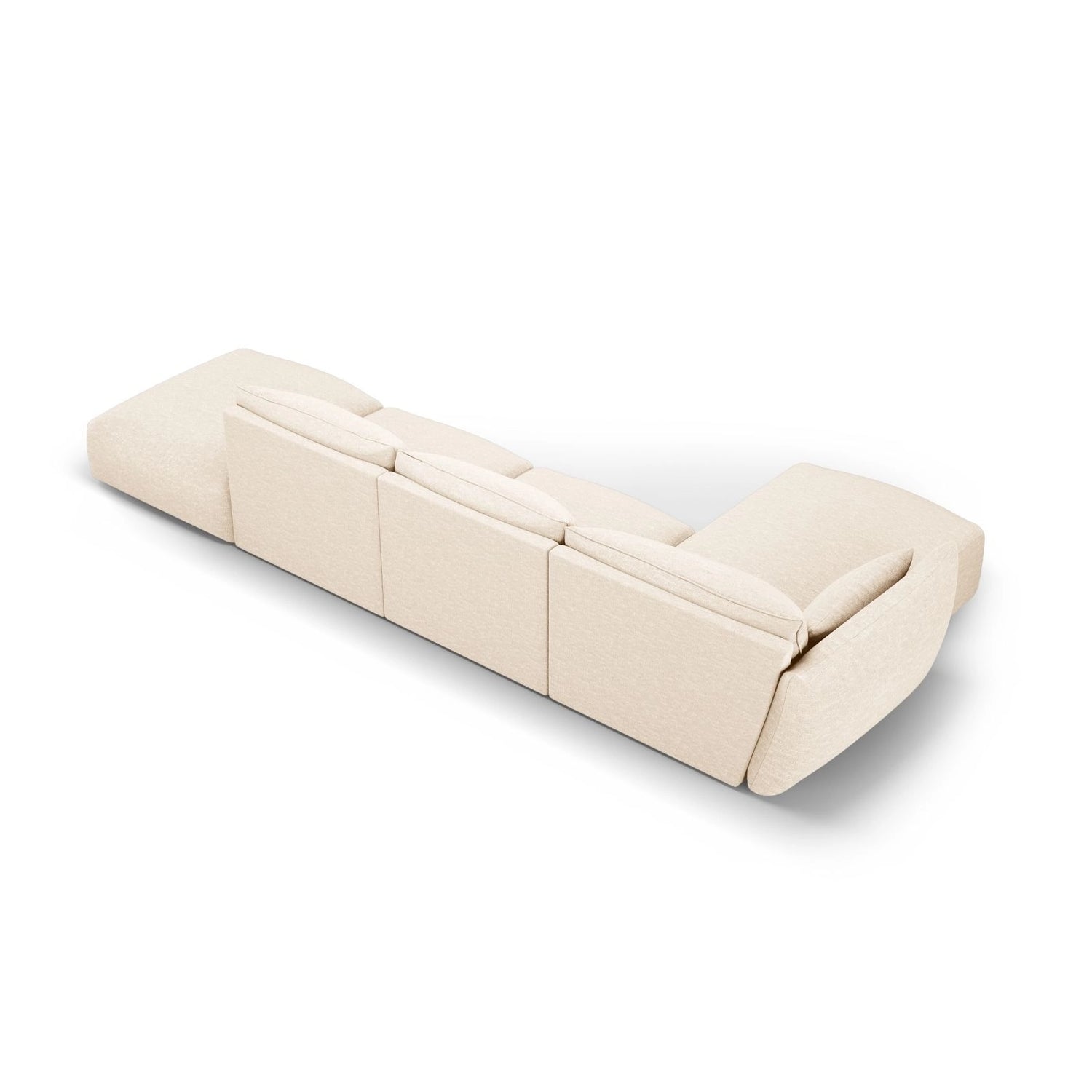 Matera 5-Sitzer Ecksofa, Linke Seite, aus Samt oder Chenille, 364x171x85 cm von Cosmopolitan Design – Bild 4